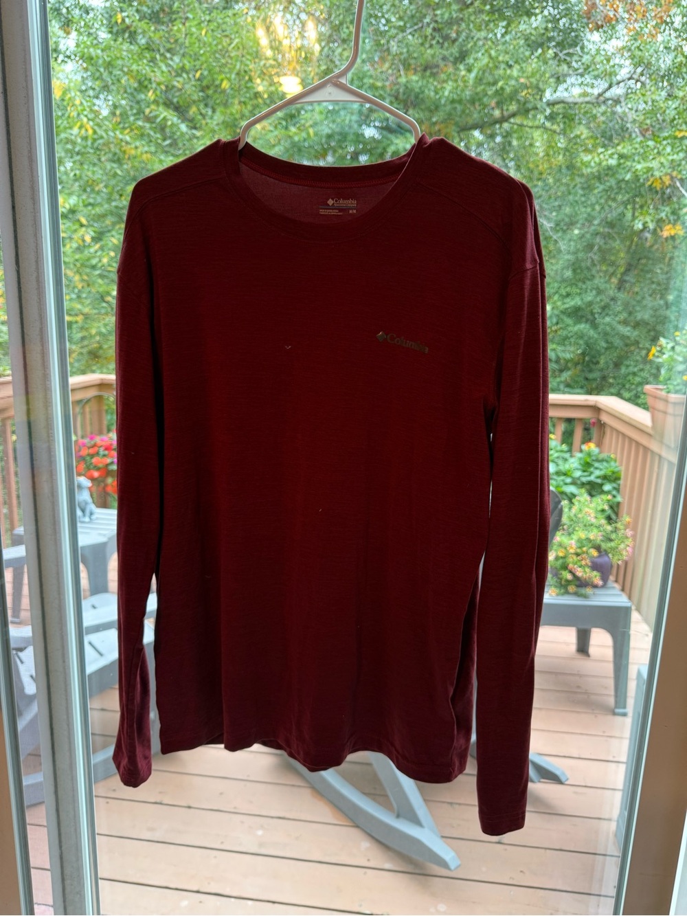 Columbia Long-Sleeve Performance Tee - Maroon